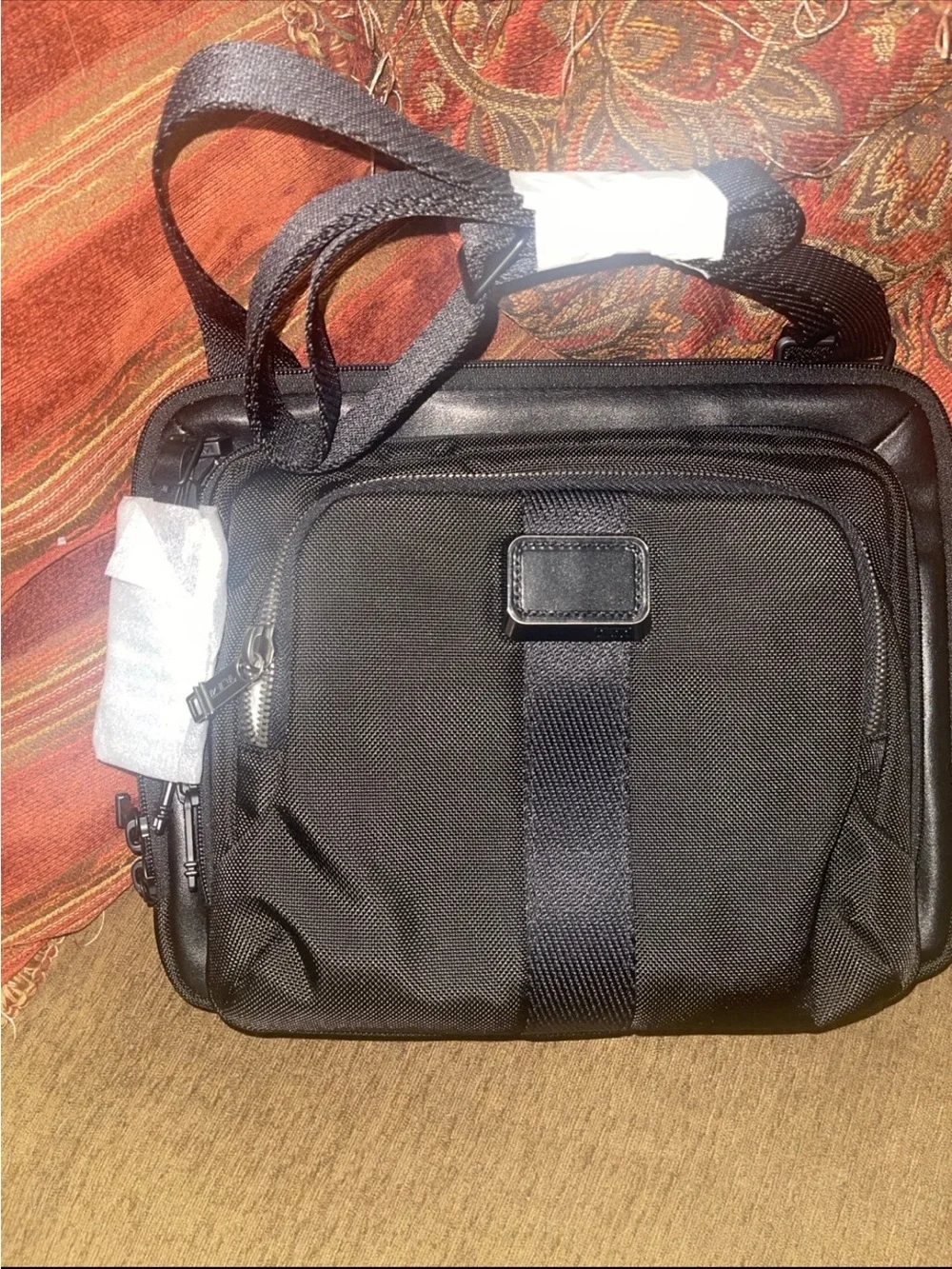 NWT TUMI men’s Jackson crossbody bag 9.75”x13”x2” black